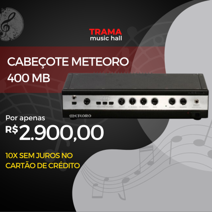 Cabeçote Meteoro 400 mb - trama music hall - jaboticabal/sp